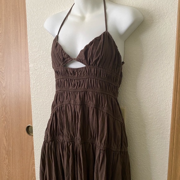 SNDYS Revolve Tahlia Dress in Chocolate Sz M - Picture 2 of 6